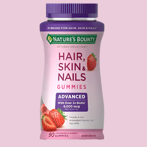 Nature's Bounty Hair Skin & Nail - Vitamina Cabelos e Unhas Gummies 90