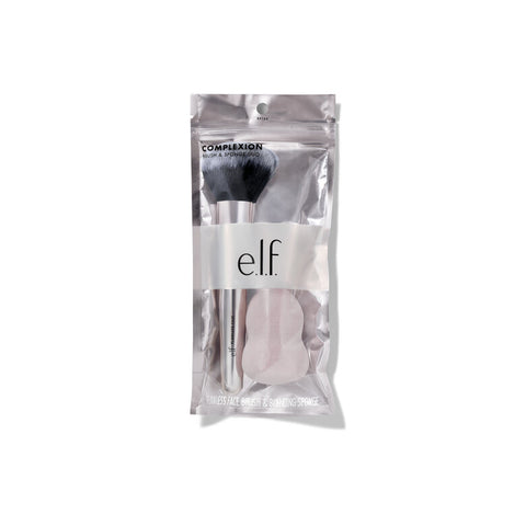 E.l.f complexion brush and sponge duo - Pincel e esponja