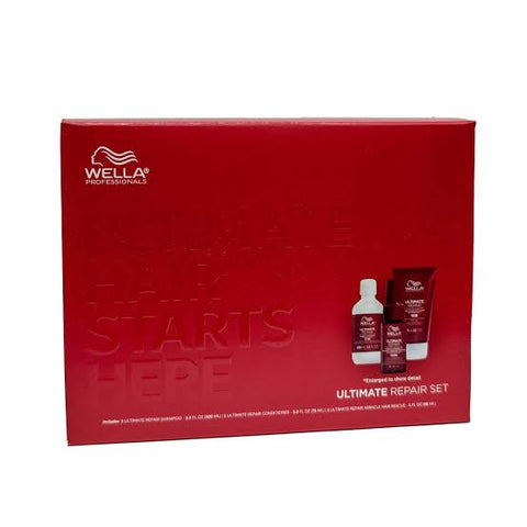 Wella Ultimate Repair Holiday Kit- Shampoo 100ml, Condicionador 75ml e Reparador 30ml