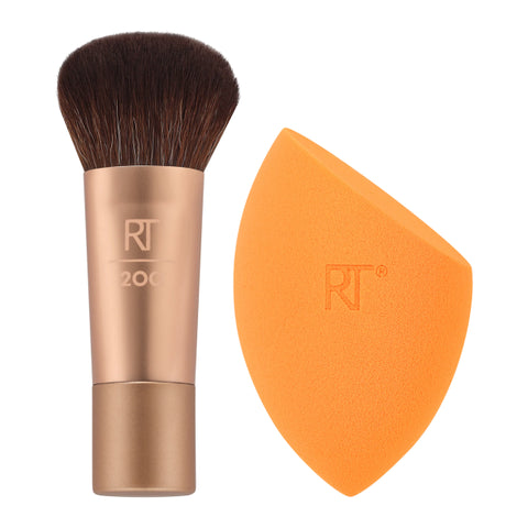 Real Techniques - Edição Limitada - Kit Glowstorm - Mini Pincel + Esponja