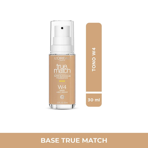 Base Líquida True Match W4 Light Médium - Loreal Paris 30ml
