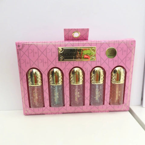 Paris Hilton 5 Piece Nourish & Shine Lip Oil Set