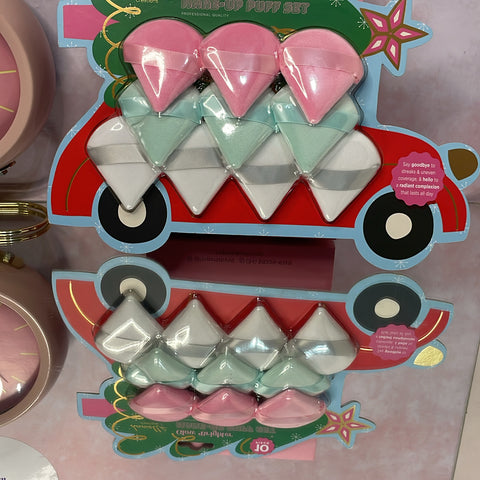 Kit esponja maquiagem- embalagem Natal 10 unidades