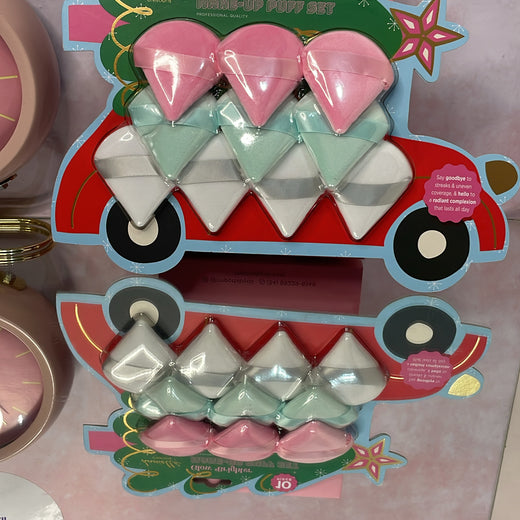 Kit esponja maquiagem- embalagem Natal 10 unidades
