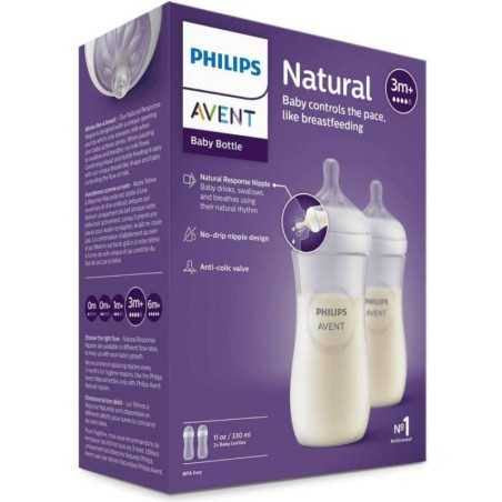 Philips Avent Natural Bottle Response (3m+) 330ml - Mamadeira
