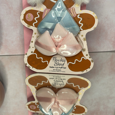 Kit esponja maquiagem- embalagem Natal 6unidades