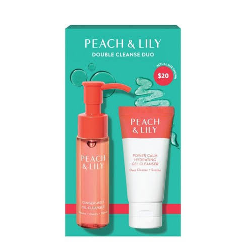 Peach & Lily - kit de cuidados com a pele e limpeza dupla